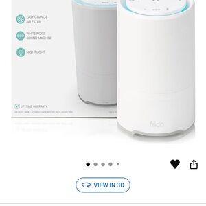 Fridababy 3-in1 Air Purifier Sound Machine Nightlight